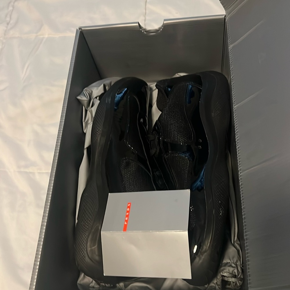 Prada Sneakers black patent leather